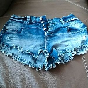 Shorts frayed